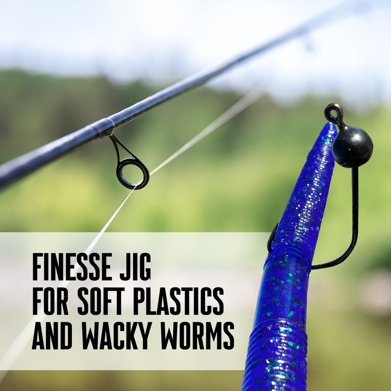Reaction Tackle Wacky Jig Heads - 1/8 - BL-wdless