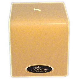 Trinity Candle Factory - Leather - Pillar Candle - Square - 4x4