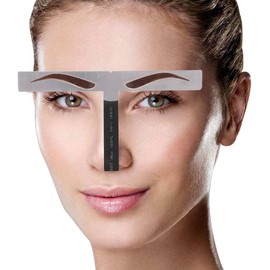 Semme Plantilla de Cejas Ajustable, Regla de Acero Inoxidable para microblading y Maquillaje, Herramienta de proporción á para Cejas perfectas