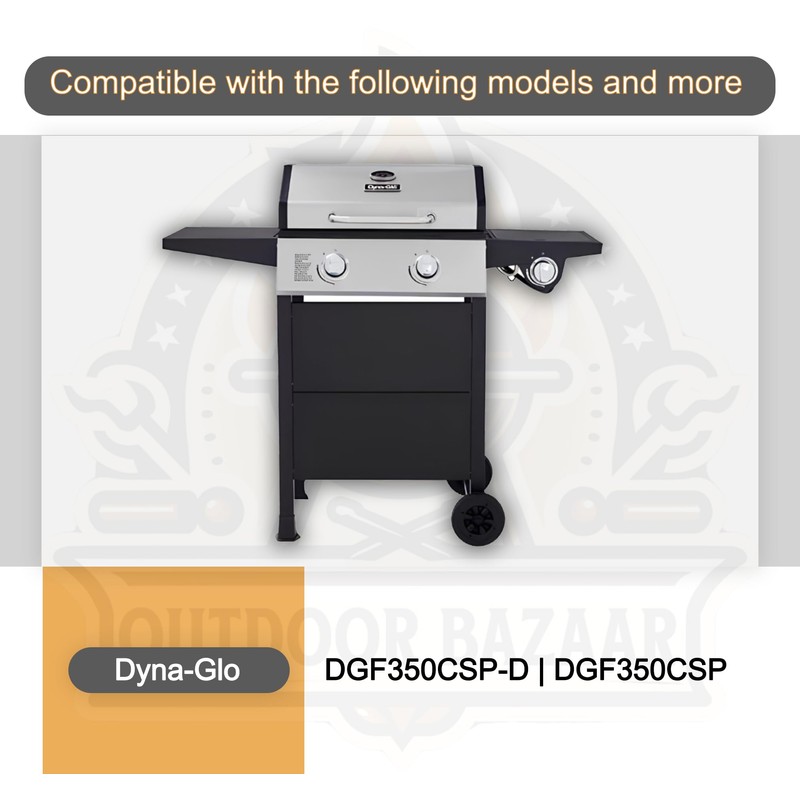 Set of Two Stainless Steel Replacement Heat Plates for Dyna-Glo