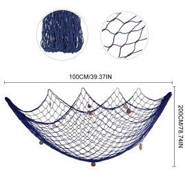 Fishing Net Decoration, Fishing Decorative, Nature Fish Net Wall Decoration, Mediterranean Style, Fishing Net, Wall Hangings, Maritime Decoration for Hanging Background, Living Room Wall Decoration,