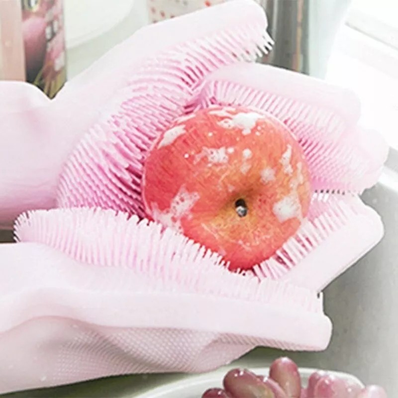 SARO STORE Guantes Lava Trastes De Silicón Multiusos (1 Par)