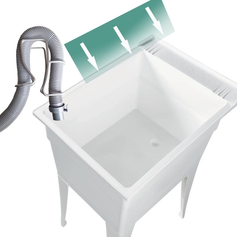 Adjustable Washing Machine Washer Drain Hose Holder Hook, Laundry Tub