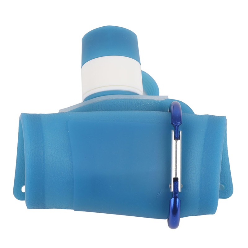 500ml Portable Foldable Water Bottles Collapsible Silicone Water Pouch for