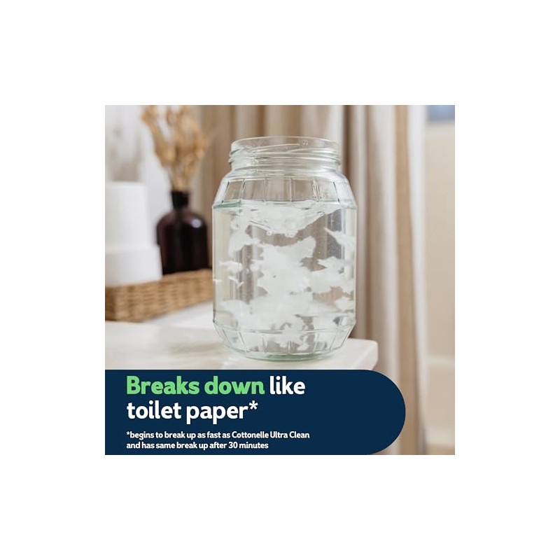 Cottonelle GentlePlus Flushable Wet Wipes with Aloe & Vitamin E,