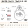 KRKCLIFE Moissanite Rings for Women, Diamond Engagement Ring, 1.0 CT,