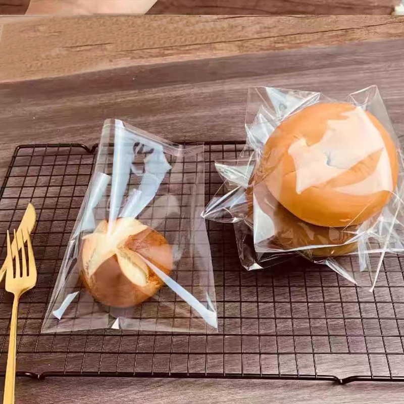 SUREHOME Cookie Bags with Seal 4x4 In Clear Self Sealing