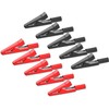 RUNCCI-YUN 10Pcs nsulated Safety Multimeter Test Leads Alligator Clips Electrical