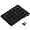 Wireless Numeric Keypad, 2.4GHz Portable Number Pad with USB Receiver,