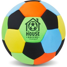 U Scored Sports in The House Soccer Ball - Indoor Size 4 Padded Soccer Ball for Kids (Ages 3+) & Adults - Bring Soccer Practice Home - Perfect for Juggling - Gift for Soccer Player