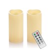 EZiKitchen 2 Pack 6'' Outdoor Battery Operated Candles with Timer