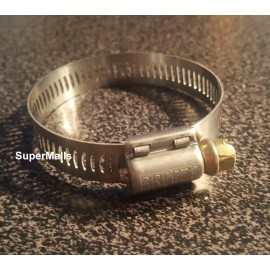 Breeze USA Made 10 Clamps Breeze Power-Seal Stainless Steel Band Hose Clamps Size #28