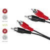 hama German Audio Cable, 2 RCA Plugs - 2 RCA
