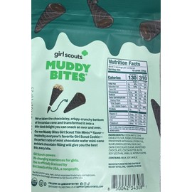 Muddy Bites GIRL SCOUT THIN MINTS Waffle Cone Snacks 2.33 oz bag