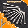 Faankiton 10PCS Tungsten Carbide Rotary Burrs, Carbide Die Grinder Bits