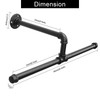 Jeasor Industrial Pipe Clothes Rack Floating DIY Wall Mounted, Heavy