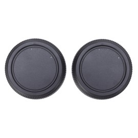 2PCS Lens Rear Caps ABS Plastic Snap On Lens Back Cover Replacement for GFX Series SLR Cameras