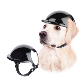 LESYPET Dog Helmet for Large Dog, Dog Helmet with Ear Holes and Adjustable Strap Safety Helmets for Dogs for Outdoor Driving Riding, Large