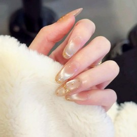 Domiya WY374 Nail Tips, 30 Pieces, Ballet, Popular, False Nails, Cute, 3D Nails, Round Tip, Fashion Nails, Wedding Nails, Bride Nails