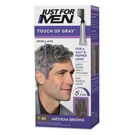 Just For Men Touch Of Gray Men's Hair Color, Medium Brown (Pack of 3)
