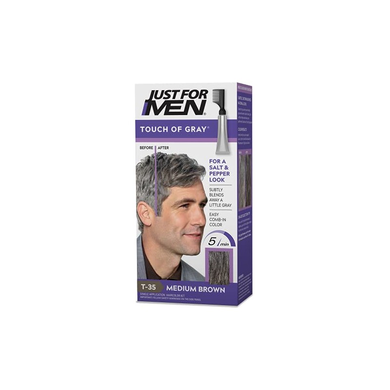 Just For Men Touch Of Gray Men's Hair Color, Medium