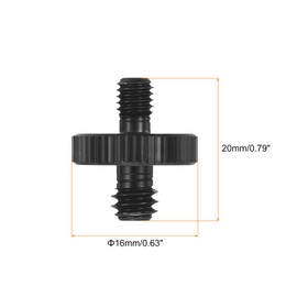 MECCANIXITY Mic Stand Adapter 1/4 Male to M5 Male Screw Thread Adapter for Microphone Stand to Camera Tripod Mount Adapter