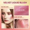 3 Pieces Liquid Blush Set Velvet Lightweight Natural Looking Waterproof