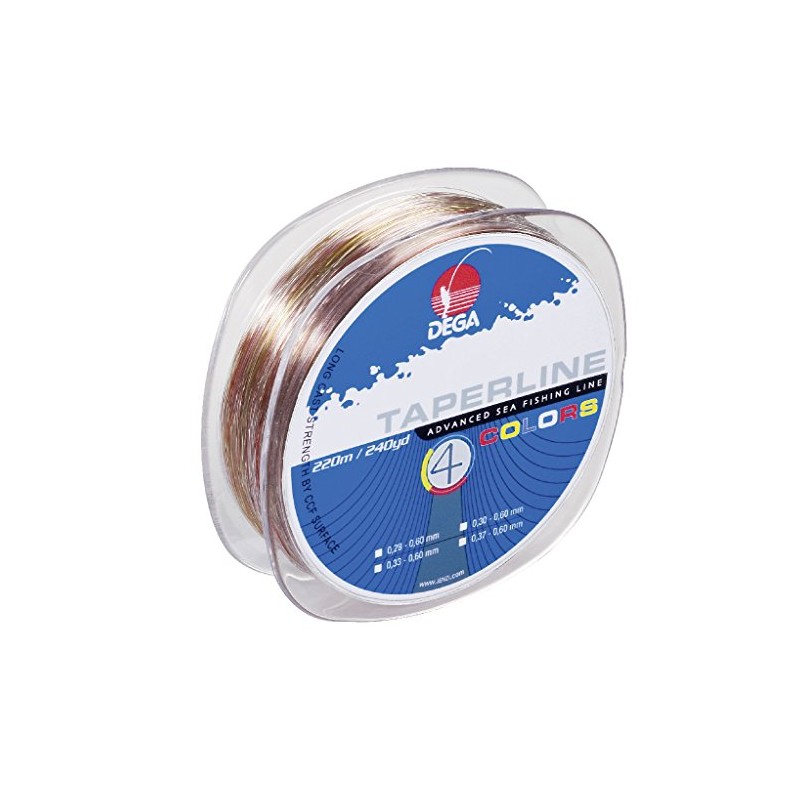 Dega Taper Line 4-Colour Beater Cord Diameter 0.33 - 0.60