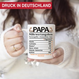 Dad Cup Nutritional Information Gift Ideas for Men for Father Gift Father's Day Birthday Gifts Best Dad Father's Day Gift