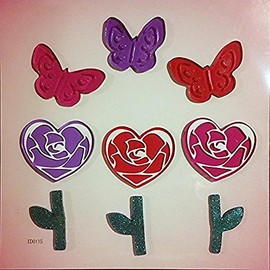 Design Ideas GelGems Valentine's Day Themed Gel Window Clings (Love Blooms, Small Bag)