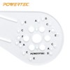 POWERTEC 71398 Universal Router Plate w/ Edge Routing Reversible Fence,