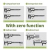 SCITOOLS Digital Caliper 0-8" Measuring Tool with Metal Ruler, Micrometer