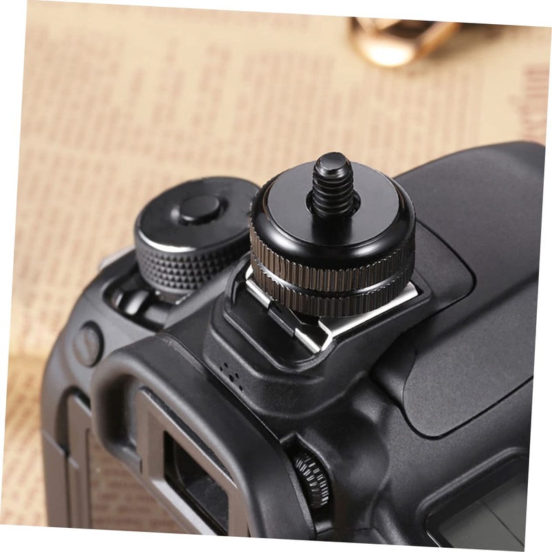 KOMBIUDA 4PCS Hot Shoe Adapter Set Aluminum Alloy Tripod Screw
