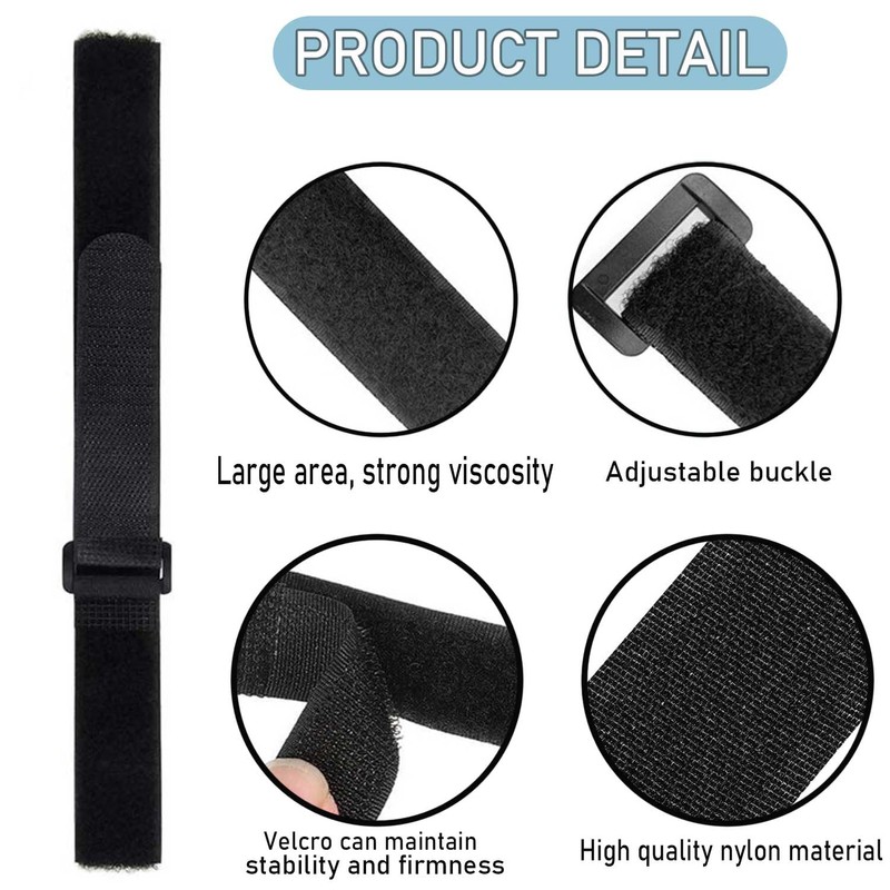 YUBBYSTU 8 Pack Bike Wheel Stabilizer Strap with Hook,reusable Fastening