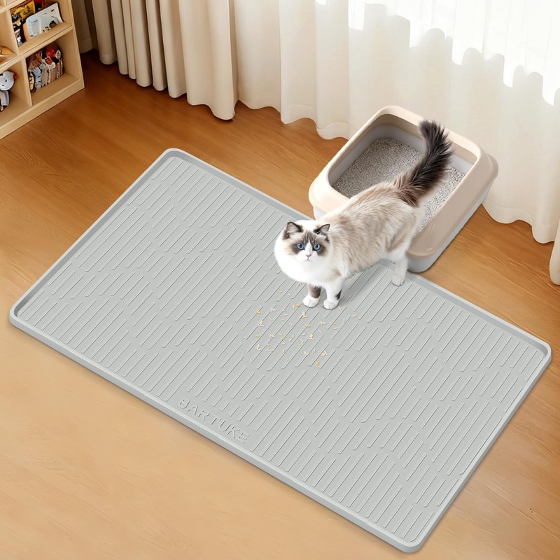 Silicone Cat Litter Box Mat 32"x 22" Extra Large Cat