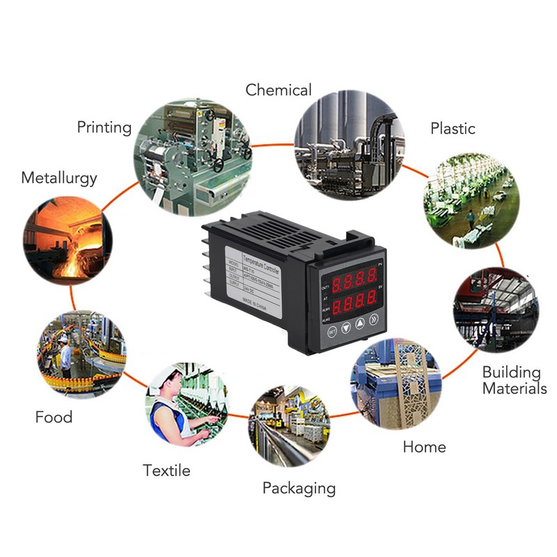 Temperature Controller, Temperature Controller PID Dual Digital Display Alarm Function