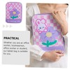 CAXUSD Cartoon Checkerboard Tablet Case Elegant Pu Storage Pouch for