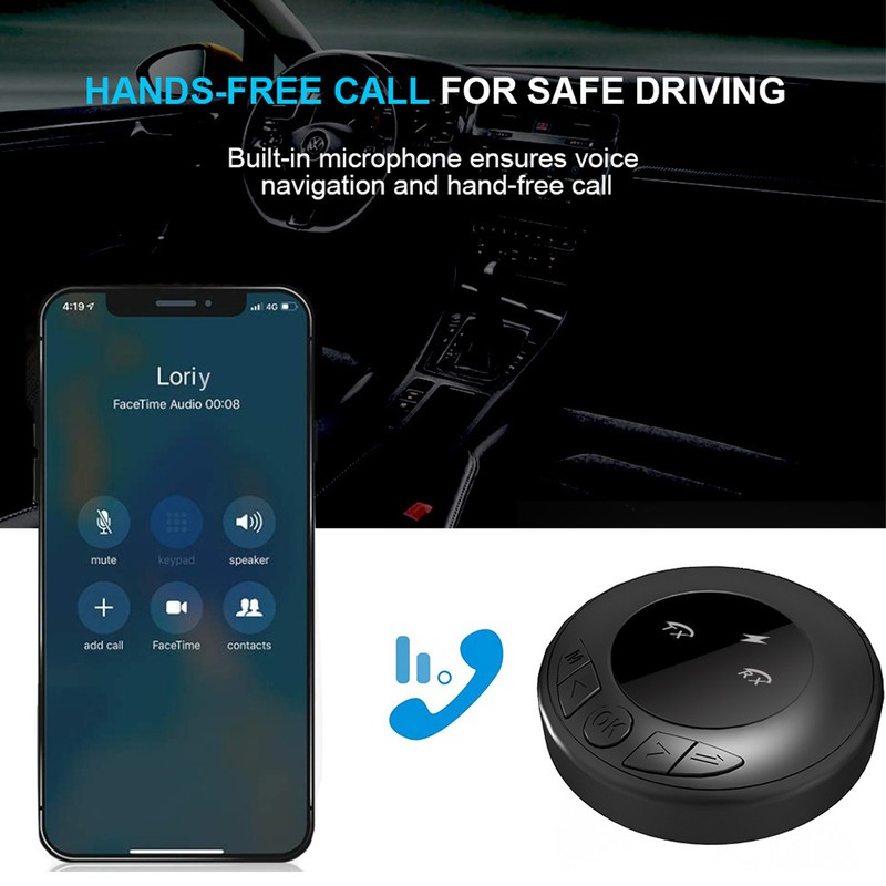 Bluetooth 5.0 Transmitter Receiver Low Latency AUX Multifunction 2 in