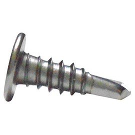 JPF Steel Drill Screws, M5X, Stainless Steel, Flat Head, Total Length: 0.6 inches (16 mm), Pack of 400