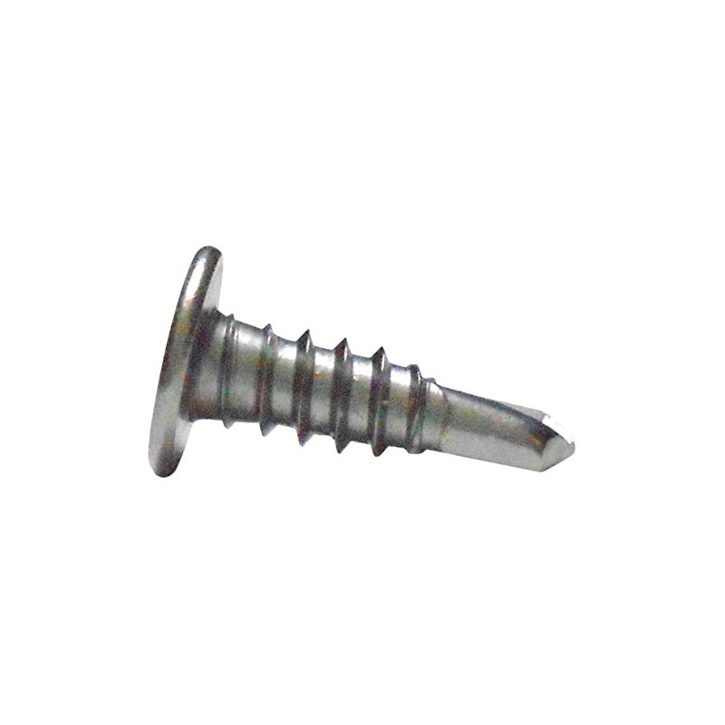 JPF Steel Drill Screws, M5X, Stainless Steel, Flat Head, Total
