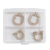 4-Piece Dental Rubber Dam Clamps Set, Hard Resin Material, Includes