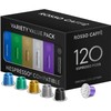 ROSSO CAFFÈ 120 Espresso Coffee Pods for Nespresso Original Machines,