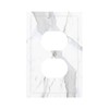 LWDZLHD White Marble Outlet Covers Decorative Light Switch Cover Wall
