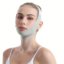 Syalong Face Slimming Mask, Chin Strap for Double Chin, Breathable Mesh Design，V-Line Face Shaping Belt ，Slimming Strap For Wrinkle Reduction And Double Chin Minimization