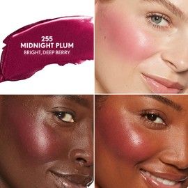 COVERGIRL Trublend Skin Enhancer Blush Balm Stick, Vegan Formula, Easy to Use, Glides on Effortlessly, Non-Greasy, Doesn't Crease - 255 Midnight Plum (Bright, Deep Berry)