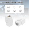 sourcing map 10 Pack Cat 6A Ethernet Coupler, RJ45 Cat6A