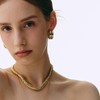 Vermeil brass one-touch earrings OTEP24507R white / 버메일 브라스 원터치