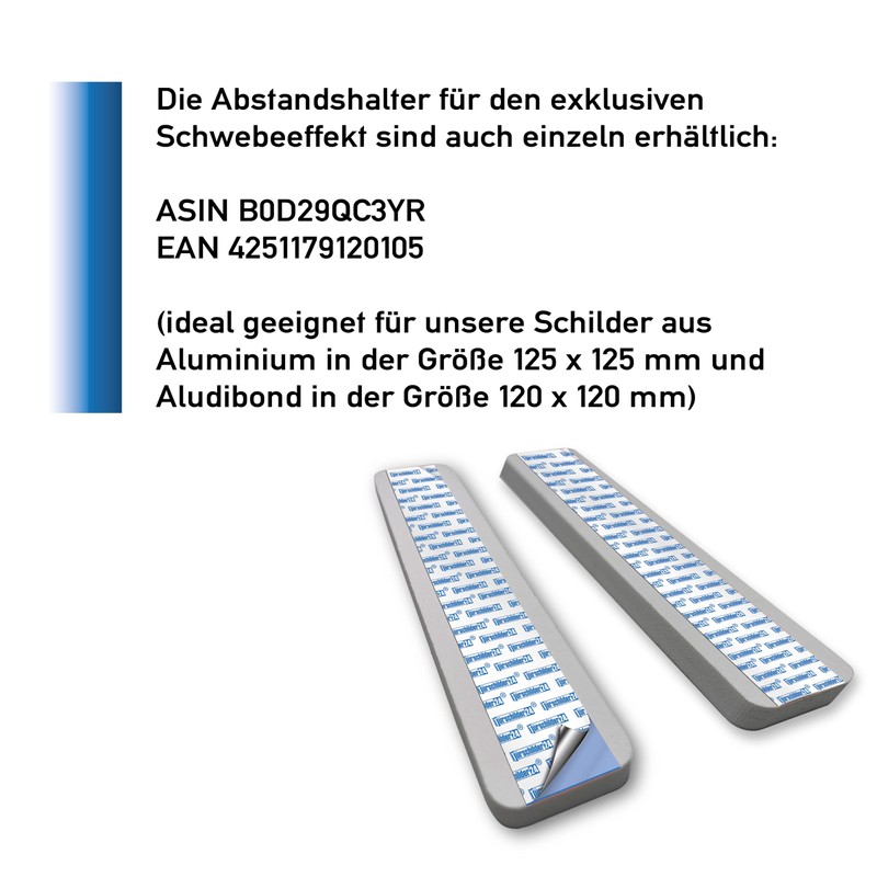 Türschilder24 XXL Door Sign 125 x 125 mm Sauna 1.5