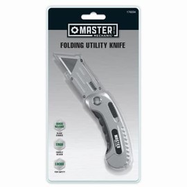 Master Mechanic 84-0774-0000 Premium Folding Utility Knife - Quantity 5