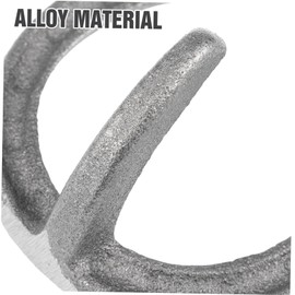 Operitacx Pack of 4 Cast Iron Wall Hangers, Denim Hangers, Wall Hooks, Cast Iron Wall Decoration, Metal Farmer Hooks, Clothes Rack, Metal, Office, Heavy Entrance Wall